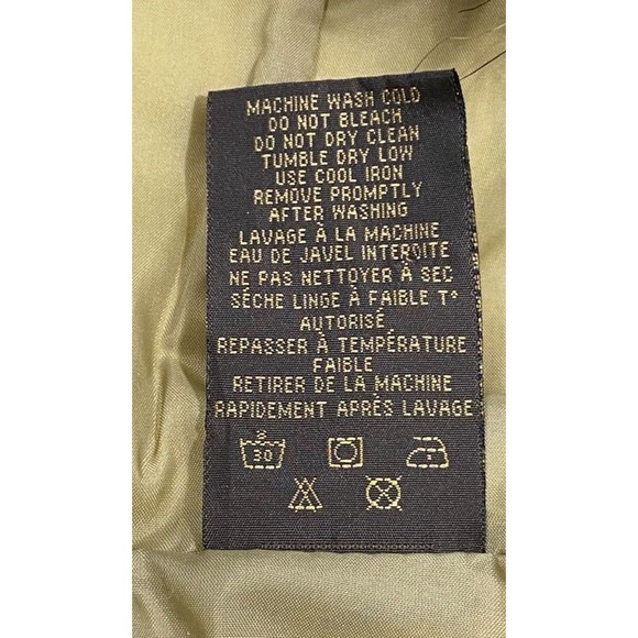 Roxy 5000 Snow Jacket Women Large Gold Cream Checkered Fur Hood Long Sleeve - Picture 10 of 15